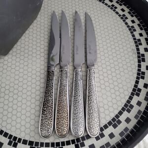 Reed & Barton by Issac MIzrahi Tunis Serrated Steak Knife Set of 4